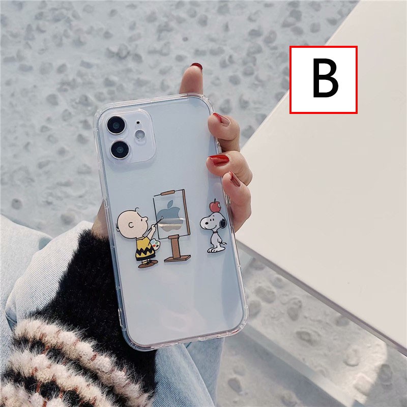 Ốp điện thoại họa tiết Snoopy thích hợp cho Iphone 12/13 Pro Max 7plus 8p X Xr Iphone11 promax Xs Max I7/ 8 13mini