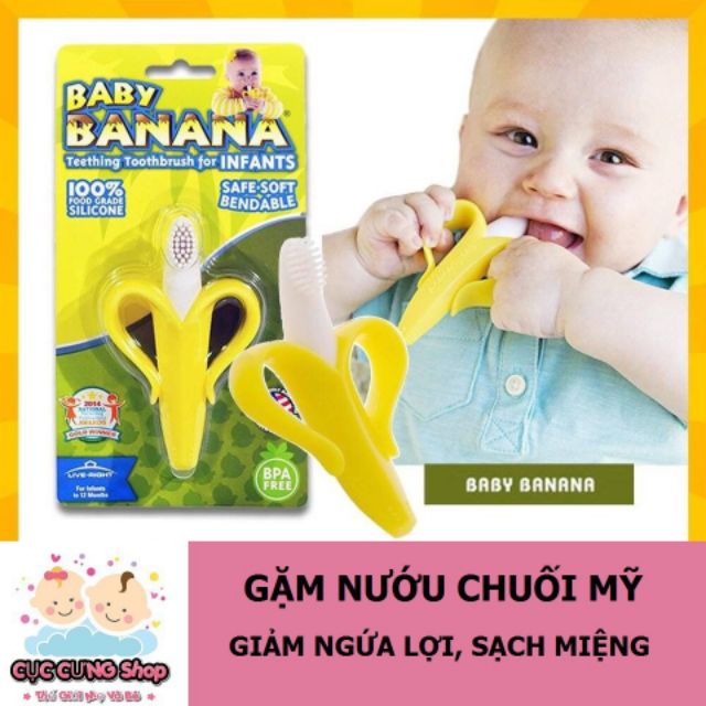 Gặm Nướu chuối An Toàn Thiết Kế Hình Qủa Chuối Ngộ Nghĩnh Cho Bé