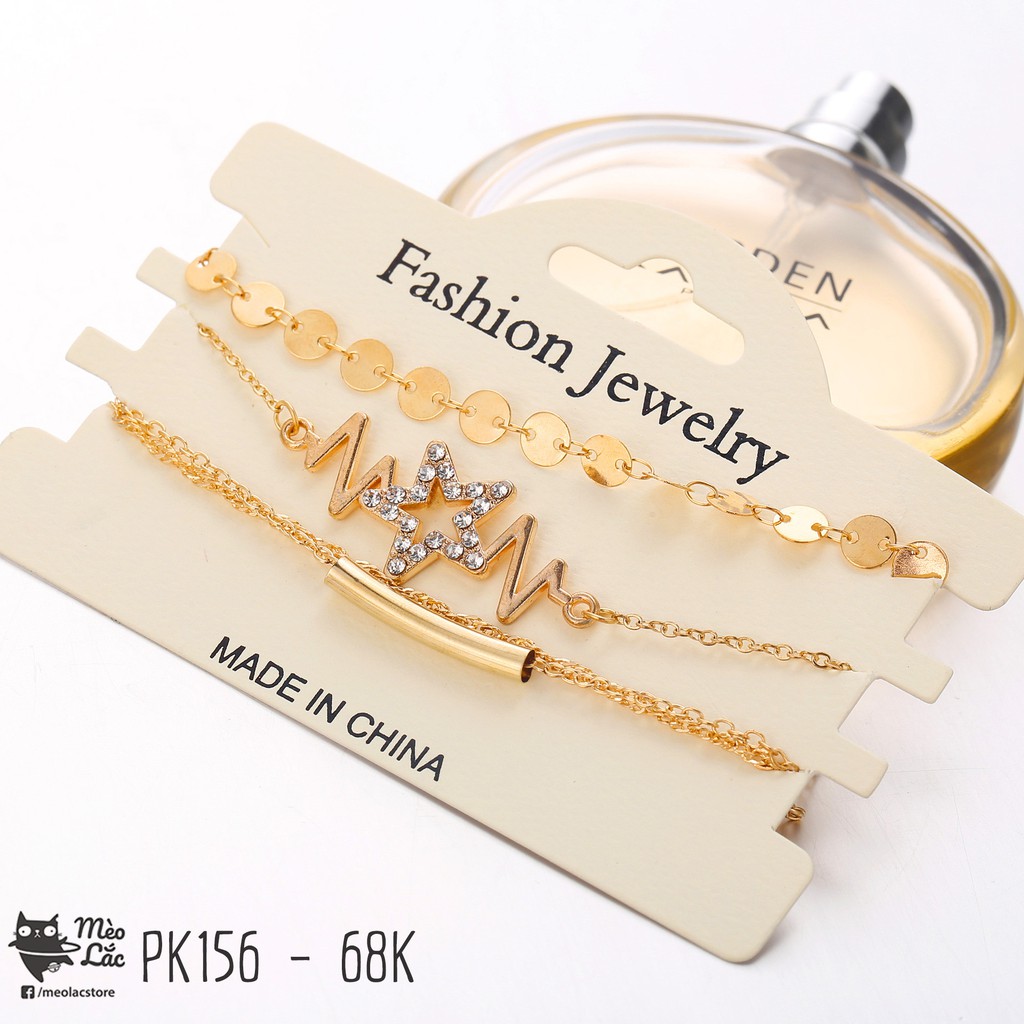 Set 4 vòng tay kim loại