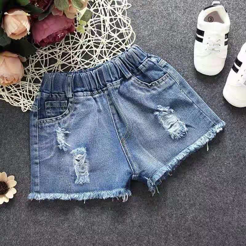 Quần Short Denim Mỏng Dáng Rộng Thời Trang Mùa Hè Phong Cách Hàn Quốc Hàng Mới Dành Cho Bé Gái 2022