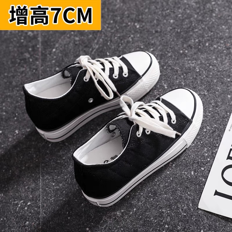 Giầy thể thao độn đế trần trám cao 7cm