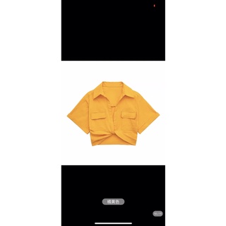 [ORDER TAOBAO] ÁO SƠ MI CROPTOP XOẮN EO NHIỀU MÀU