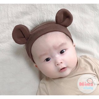 Băng đô tai gấu, turban gấu phong cách hàn quốc siêu đáng yêu Mimo Baby cho bé