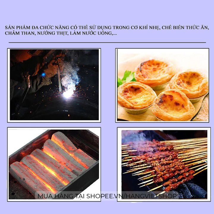 Đèn khò gas cầm tay, đầu khò ga có mồi lửa sử dụng cho bình gas mini