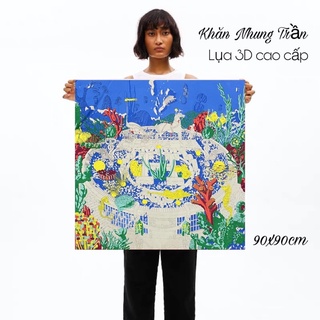 khăn lụa cao cấp Hm