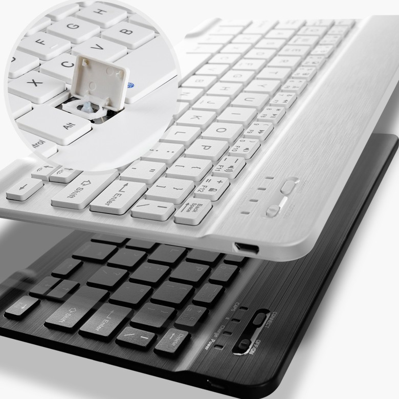 Bàn phím máy tính không dây bluetooth thích hợp cho iPad Mini Air Pro Android iOS