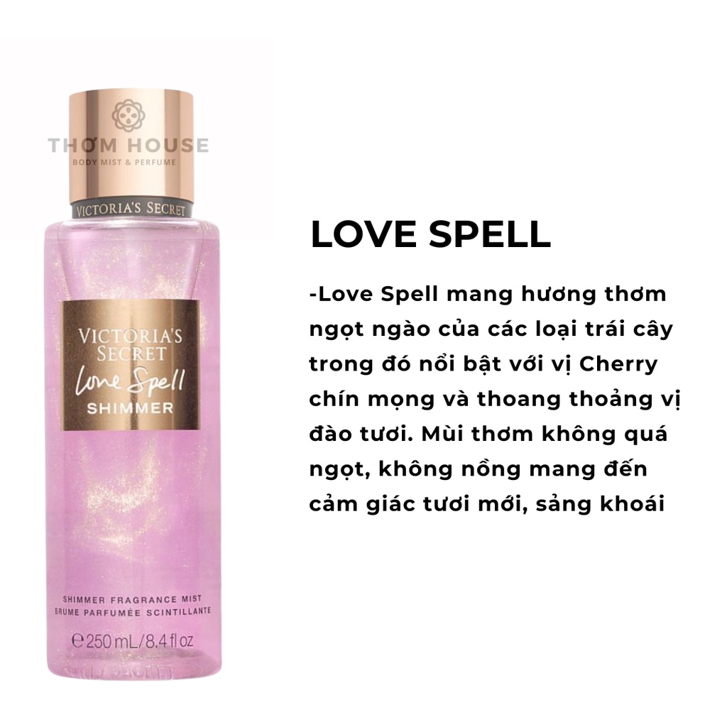 Xịt thơm toàn thân hương nước hoa Victoria’s Secret- Bodymist hương nước hoa Velvet Petals 250ml