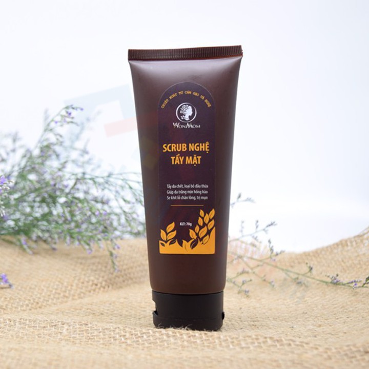 Chăm Sóc Da Mẹ Bầu Scrub Nghệ Tẩy Tế Bào Chết Cho Mặt 70Gr | Làm Sạch Da | Ngừa Mụn | Kiềm Dầu - Wonmom