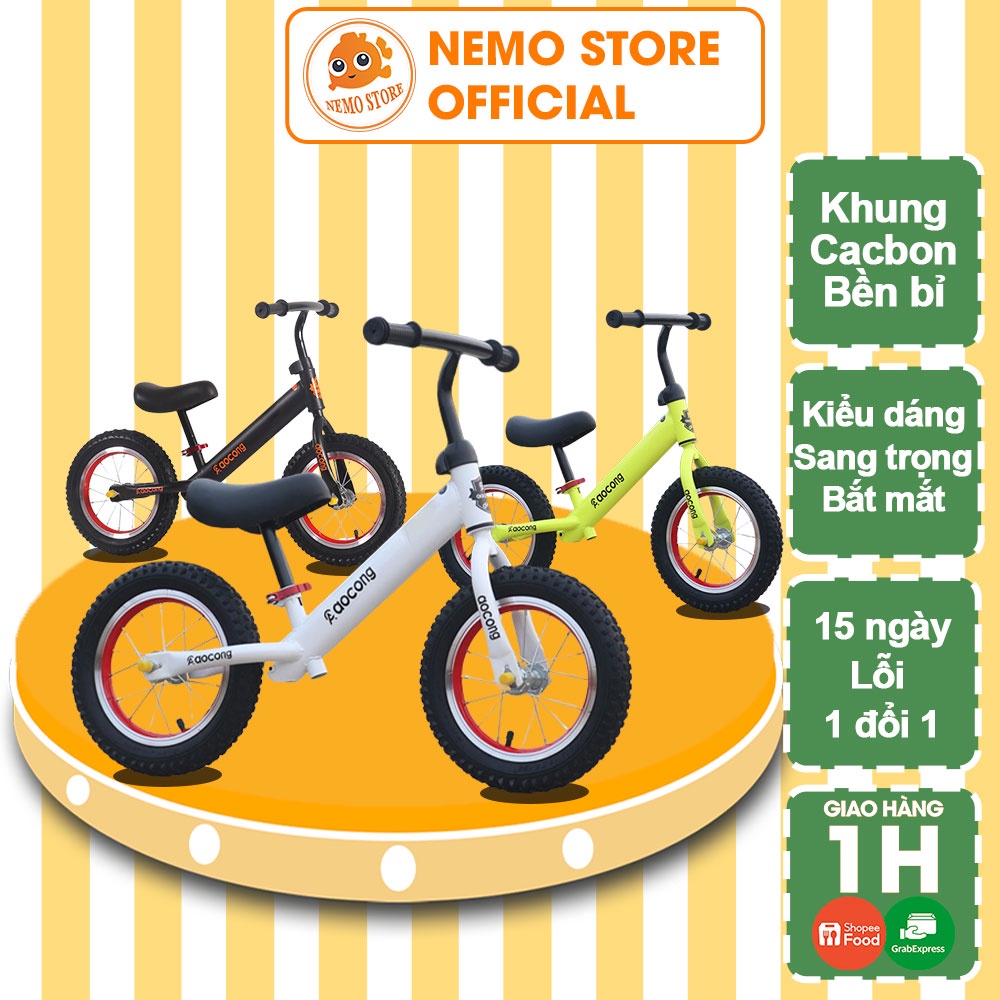 Xe chòi chân cho bé 2 tuổi tập thăng bằng khung thép chất lượng cao - Đồ chơi vận động Nemo Store