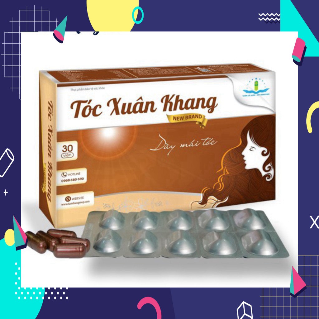 »» Tóc Xuân Khang - nuôi dưỡng tóc móng, giảm tình trạng tóc khô xơ, dễ gãy