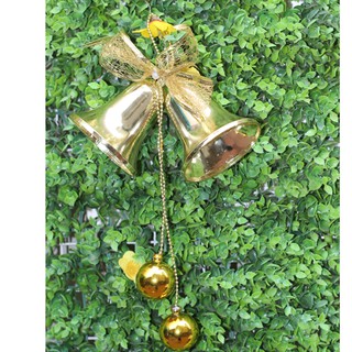 Phụ kiện trang trí Noel- Chuông nhựa đường kính 8cm