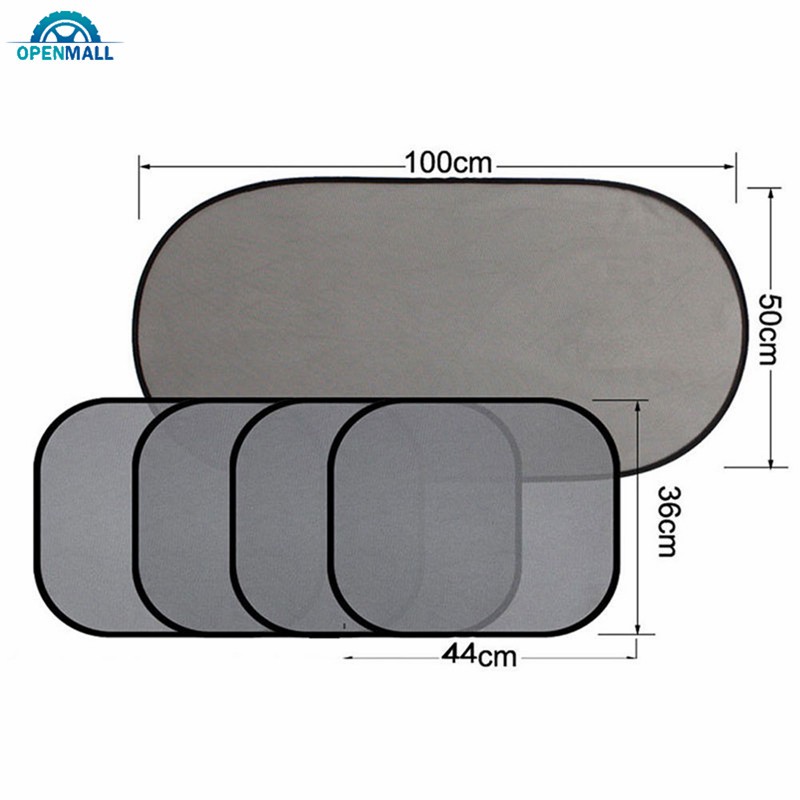 OM 5pcs/set Car Side Rear Window Windshield Mesh Sunshade Visor Cover Shield