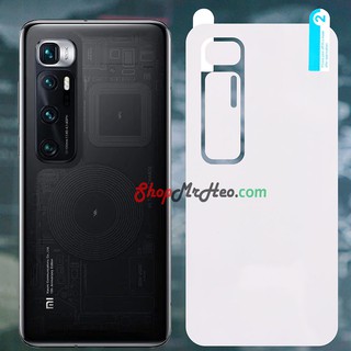 Dán Dẻo PPF Full Mặt Sau Lưng Xiaomi Mi 10 - Mi 10 Pro - Mi 10 Lite - Mi 10 Youth - Mi 10 Ultra - Mi 10S - Trong và nhám