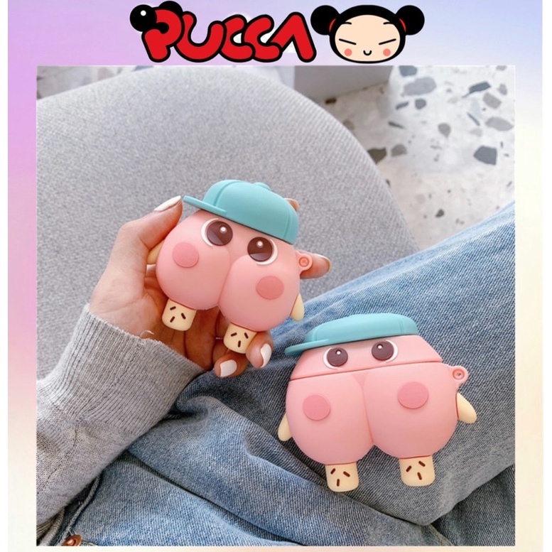 Vỏ Bảo Vệ Hộp Sạc Tai Nghe Airpods 1/Airpods 2/Airpods Pro Hình Ngộ Nghĩnh
