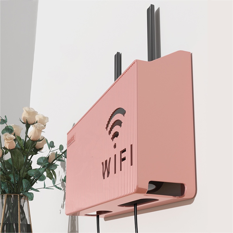 1 Hộp Đựng Bộ Định Tuyến Wifi Không Dây Treo Tường Bằng Nhựa ABS Sắp Xếp Gọn Gàng Trang Trí Nhà Cửa