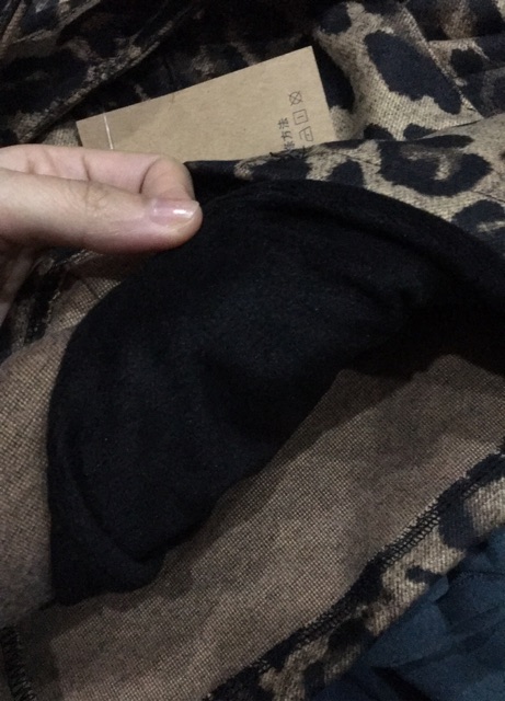 Chân váy da báo lót nỉ lông dày dặn bé gái