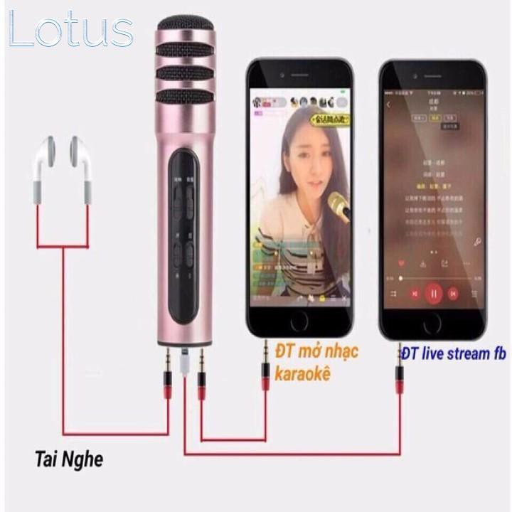 Mic livestream thu âm cầm tay nhỏ gọn