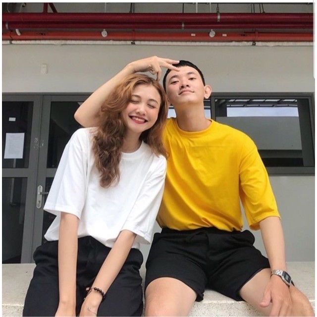 áo thun tay lỡ nam &amp; nữ FOME RỘNG chất thun xịn 4T08