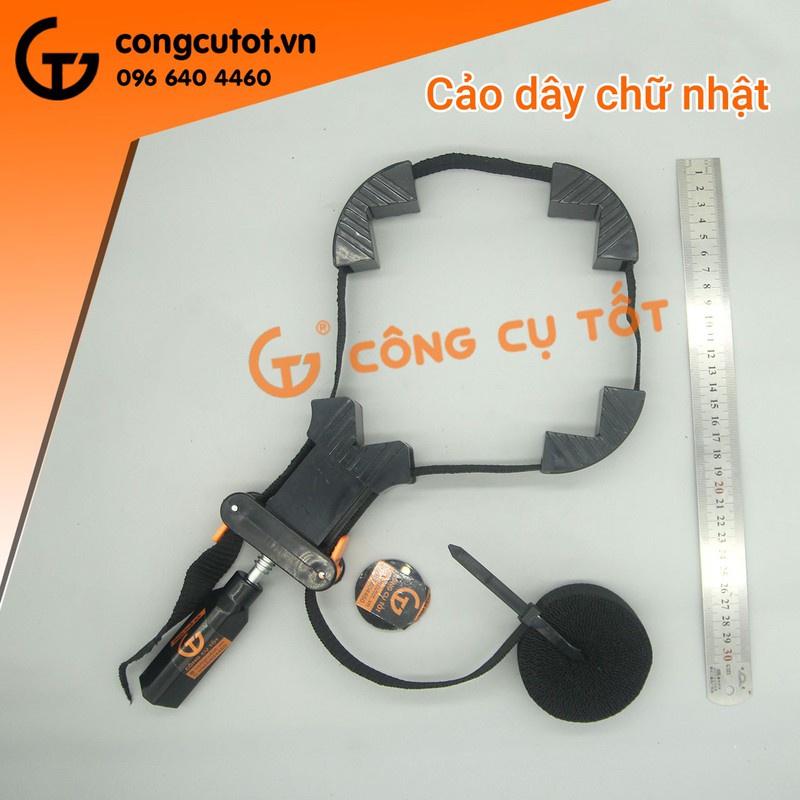 Cảo dây chữ nhật đa năng kẹp góc tam giác, tứ giác dài 4m