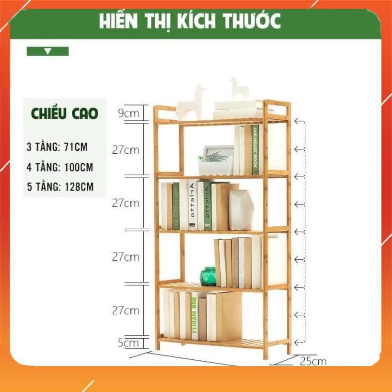 Kệ Sách, Kệ Giày Đa Năng Gỗ Tre Cao Cấp, Lắp Ráp Dễ Dàng, Phong Cách Hàn Quốc