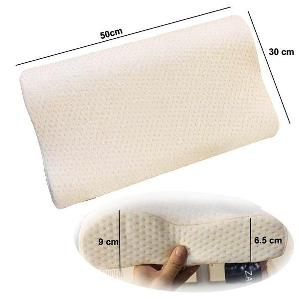 Gối cao su non 50cm xuất Nhật - gối cao su mềm cao cấp bảo vệ cột sống cổ