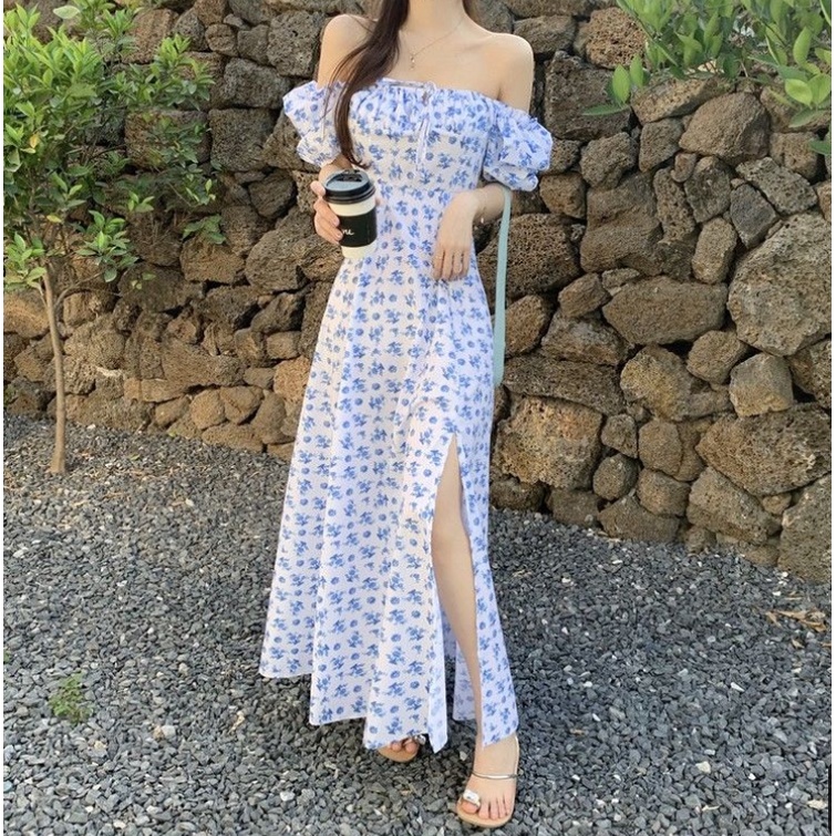 váy xanh đầm tay phồng đầm hở lưng váy đi biển đầm midi váy xẻ tà đầm trễ vai váy hoa nhí vintage đầm cổ vuông đầm bigsize nữ váy nữ xinh đầm vintage váy nữ xinh váy đi chơi đầm đi tiệc đầm nữ