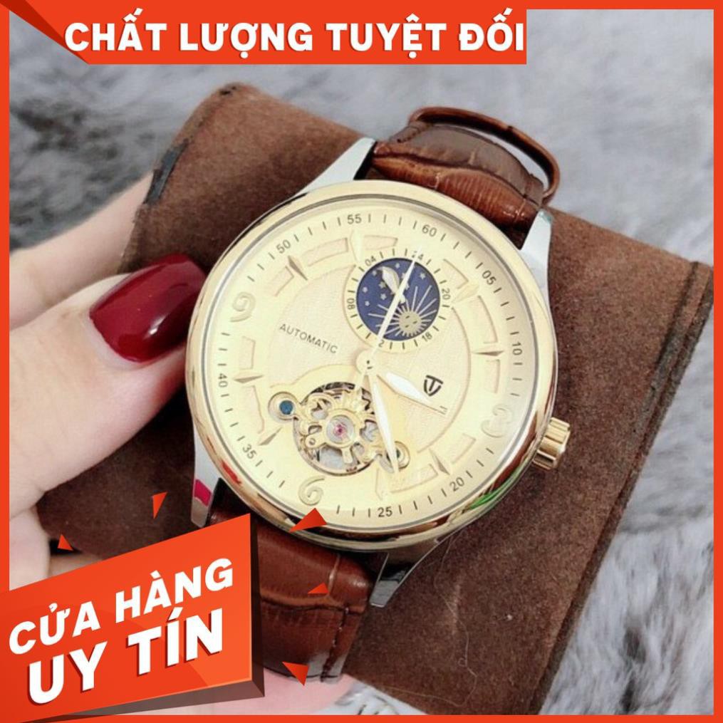 Đồng Hồ Nam Cơ Tự Động CHÍNH HÃNG TEVISE-T7 Dây Da Cao Cấp, Chống nước, Chống xước, Sang trọng, Nam Tính - MTP-STORE