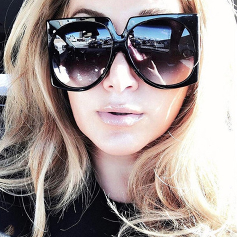 Kính Mát Gọng Vuông Lớn Chống Tia UV Thời Trang Dành Cho Nam Và Nữ