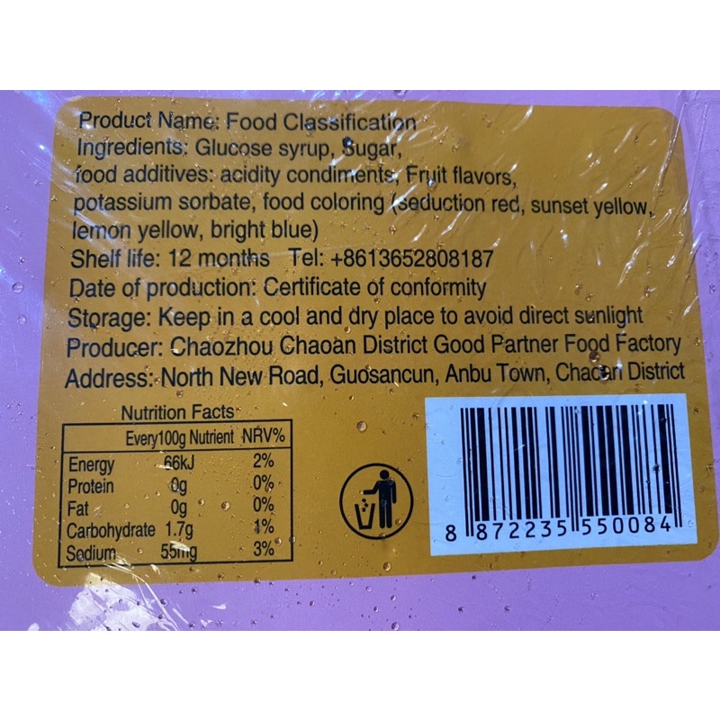 Kẹo tam lanh hình thùng rác