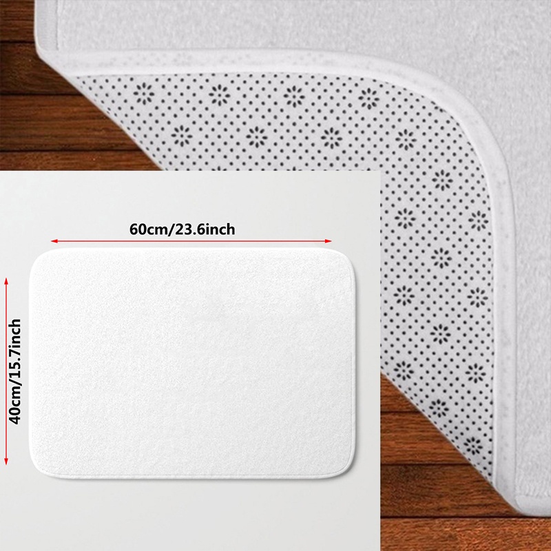 Thảm Chùi Chân Chống Trượt In Hình Anime Dùng Trang Trí Nhà Tắm Kích Thước 60x40cm