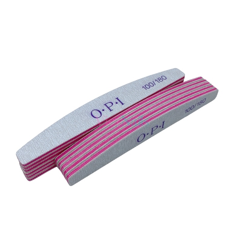 Dũa Móng Gel Móng Bột Đắp DIP OPI Nhám 100/180, Dũa Cong Bầu