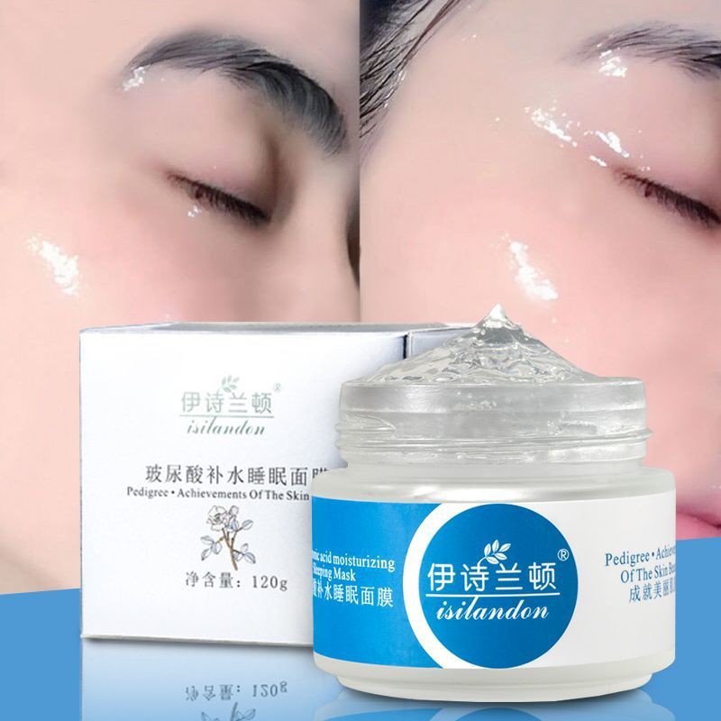 (Hàng Mới Về) Mặt Nạ Ngủ Hyaluronic Acid Dưỡng Ẩm Làm Trắng Da Trị Mụn Dùng Một Lần Cho Nam Nữ