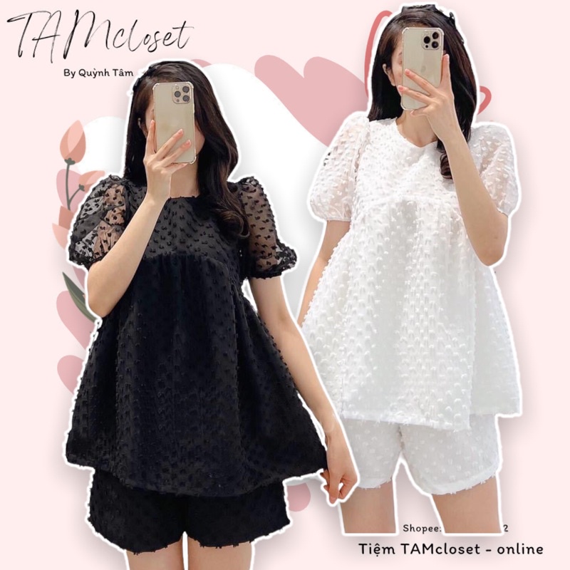 Set short babydoll lông vũ cột dây nơ lưng - TK878 ( có sẳn-hình thật-ship hoả tốc HCM )