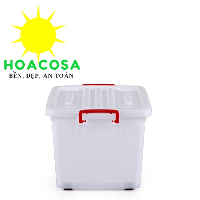 Thùng Nhựa Đựng Đồ Đa Năng 60L ( 60 Lít ) Hiệp Thành Có 4 Bánh Xe Cứng Cáp, Bền Lâu- Đồ Gia Dụng Hoacosa