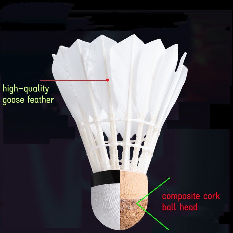 Set 3 Quả Cầu Lông Phát Sáng Ban Đêm Có Công Tắc Điều Khiển Độ Đàn Hồi Cao Chống Gió