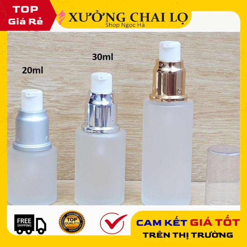 Chai Chiết Mĩ Phẩm ❤ GIÁ RẺ NHẤT ❤ Lọ Thủy tinh mờ Xịt giọt 20ml,30ml,50ml đựng kem dưỡng da, sửa rửa mặt, serum .