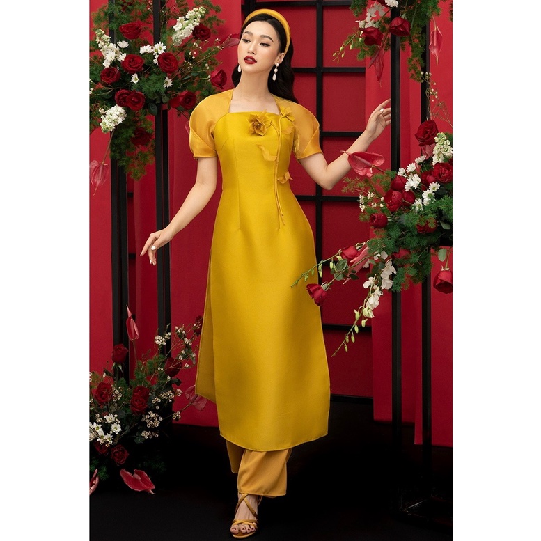 Áo dài pantio size M, mới 97%