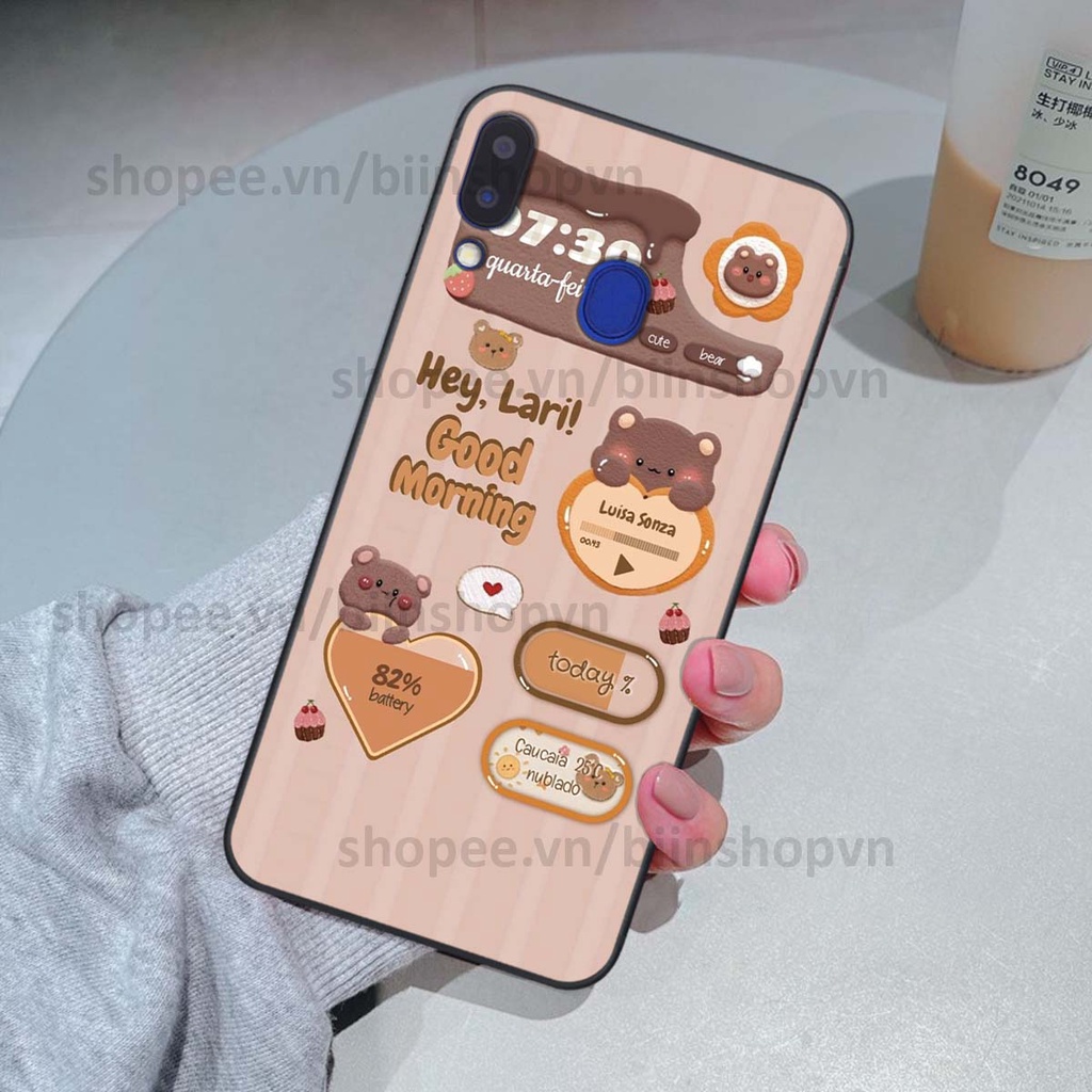 Ốp Samsung M20 / M30 in 3D icon gấu nổi siêu xinh, siêu đáng yêu, cá tính phong cách