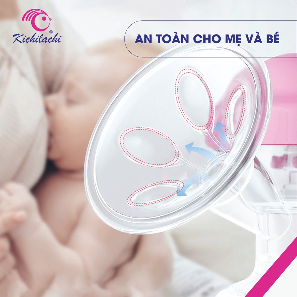 Máy Hút Sữa Cầm Tay Đa Năng [KICHILACHI Chính Hãng - Tặng kèm 6 Túi Trữ Sữa] - HBQ Kids