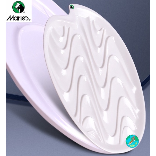 [XÓM VẼ] Khay pha màu nhựa CAO CẤP chống ố Maries hình oval - H027