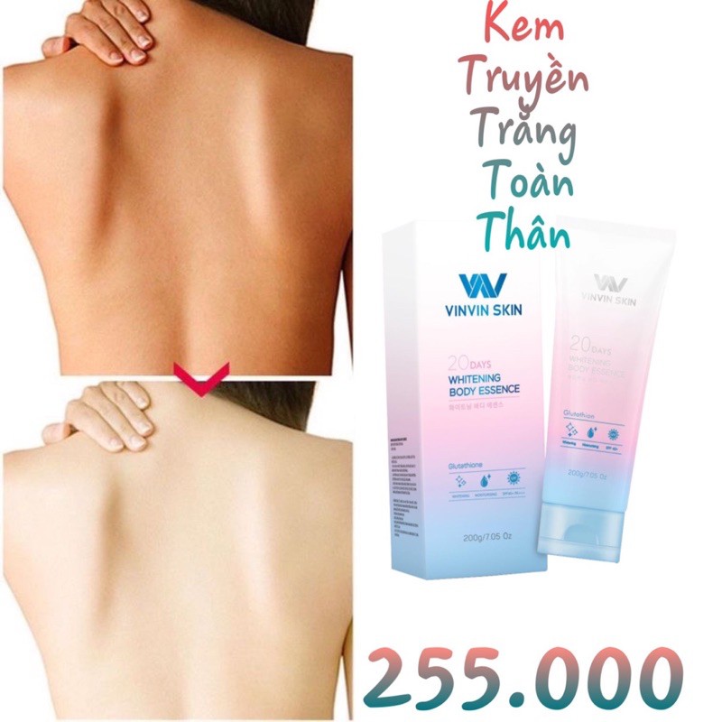 [FREESHIP]Kem Dưỡng da body/toàn thân, trắng bật tone sau 20 ngày sử dụng [trắng sáng, mịn màng]