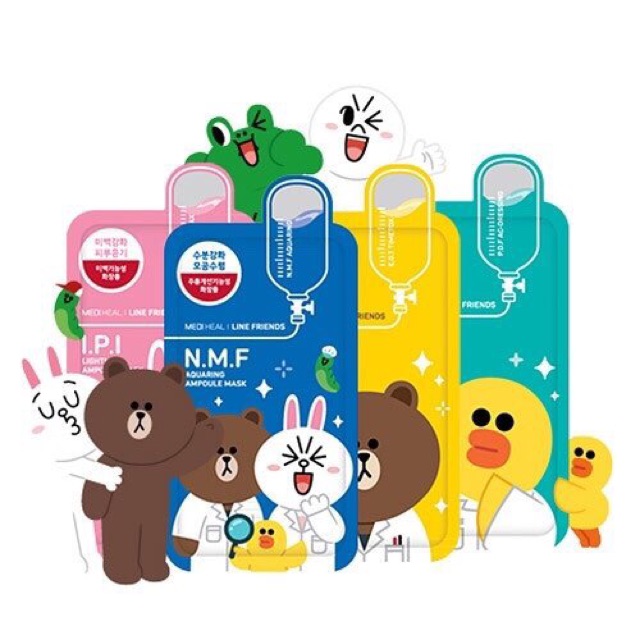 🐹MẶT NẠ GIẤY MEDIHEAL LINE FRIENDS🐹