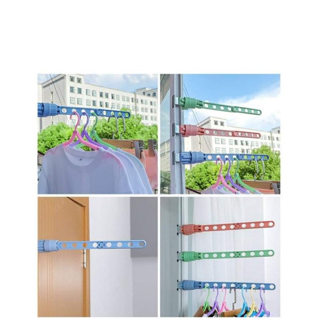 Cây Treo Quần Áo 8 lỗ tiện dụng thu gọn - Cây Phơi Đồ Gấp Gọn.