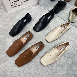 Giày lười bằng da mềm thời trang thanh lịch dành cho nữ