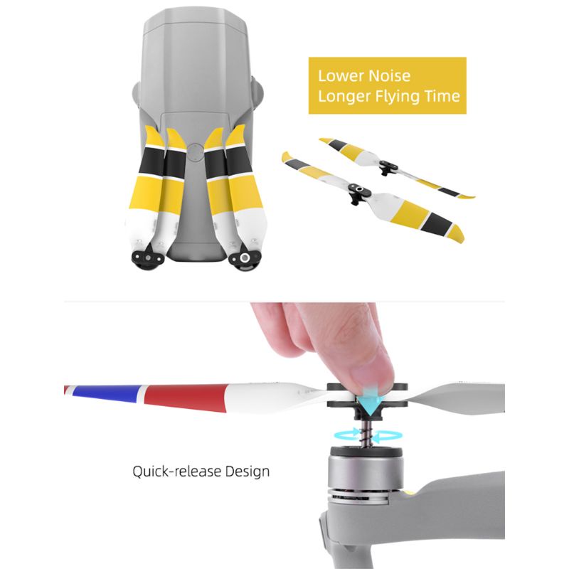 2 Cặp Cánh Quạt Ít Tiếng Ồn Cho D-ji Mavic Air