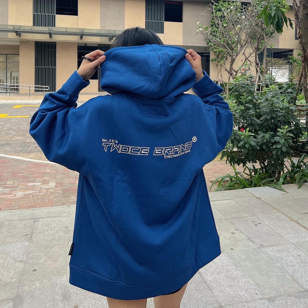 Áo Khoác nỉ Hoddie Zip Signature by TWOCE