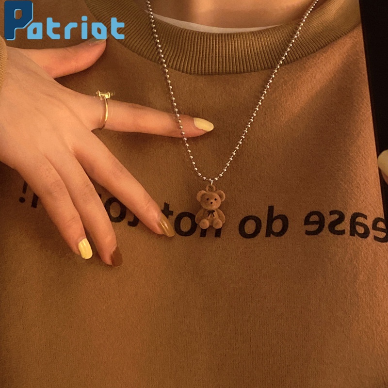 Vòng cổ mặt hình gấu teddy đáng yêu xinh xắn