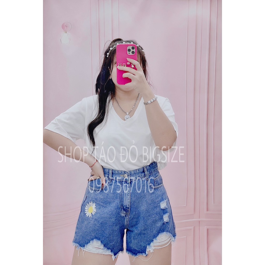 (TÁO ĐỎ BIGSIZE 55-90KG) ÁO THUN CROPTOP CỔ TIM TRƠN SIÊU XINH ( ẢNH THẬT SHOP CHỤP 100% )
