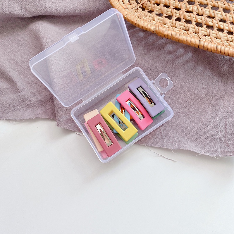 Set 10 kẹp tóc màu trơn xinh xắn dễ thương