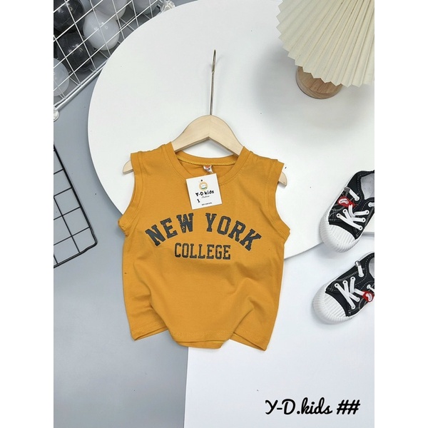 áo 3 lỗ Newyork phong cách cá tính cho bé - a3lny